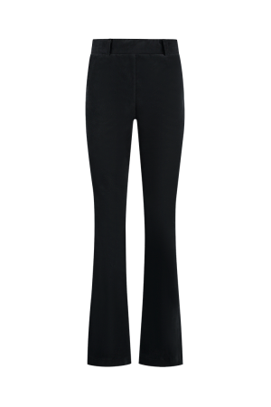 Helena Hart Helena Hart 7559 broek flair velvet Flared zwart