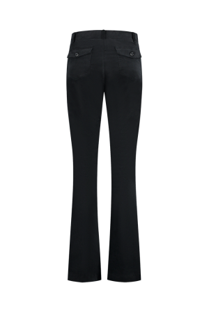 Helena Hart Helena Hart 7559 broek flair velvet Flared zwart