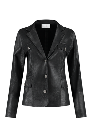Helena Hart Helena Hart 7589 blazer jolie biker Blazers zwart
