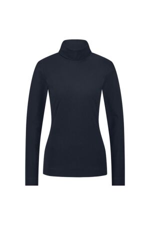 Studio Anneloes Studio Anneloes faith rib col top T-shirt Lange mouw 6900 dark blue