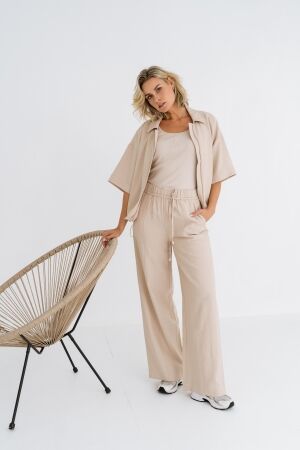 Maicazz Maicazz merlijn sp25.60.322 Blouse light sand