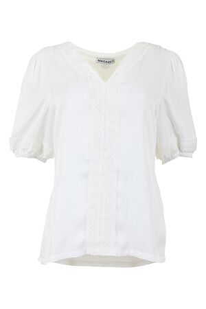 Maicazz Maicazz mieke sp25.60.330 T-shirt Korte mouw antique white