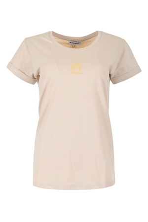 Maicazz Maicazz onora sp25.75.026 T-shirt Korte mouw bleached sand