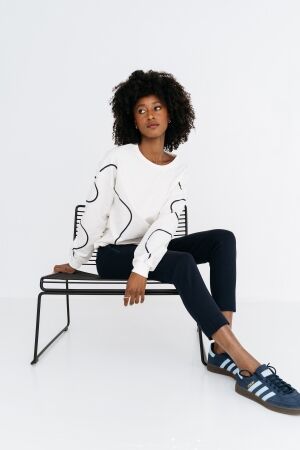 Maicazz Maicazz merra sp25.80.337 Sweater off white-navy