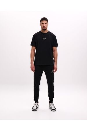 Malelions Malelions striped signature t-shirt mm1-ss25-07 Print T-shirts 900 black