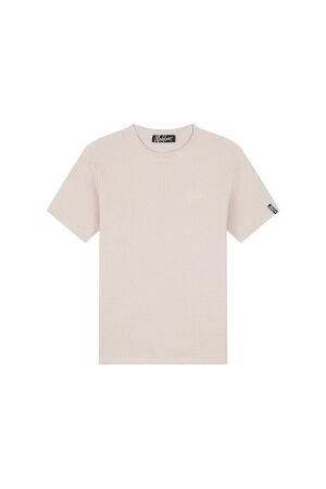 Malelions Malelions signature waffle t-shirt mm2-ss25-33 Print T-shirts 120 beige
