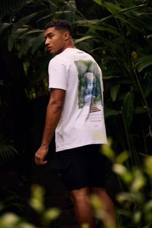 Malelions Malelions retreat t-shirt mm3-ss25-15 Print T-shirts 100 white