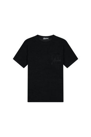 Malelions Malelions signature towelling t-shirt mm3-ss25-25 Print T-shirts 900 black