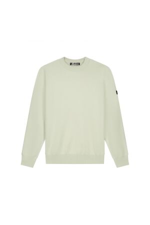 Malelions Malelions knitted crewneck mm1-ps25-02 Trui 287 pale aqua