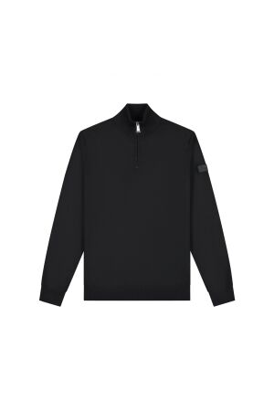 Malelions Malelions knitted quarter zip mm1-ps25-05 Trui 900 black