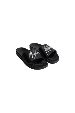 Malelions Malelions signature slides ma3-ss25-05 Slippers 904 black/white