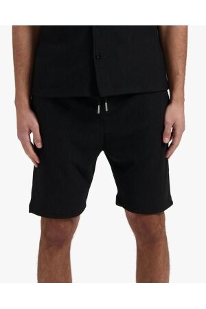 Croyez Homme Croyez Homme ribbed shorts cr1-ss25-29 Korte broeken 900 black
