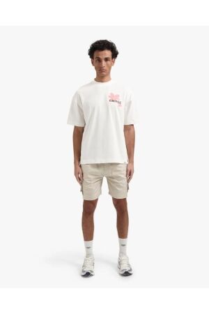 Croyez Homme Croyez Homme botanique t-shirt cr2-ss25-14 Print T-shirts 553 off-white/pink