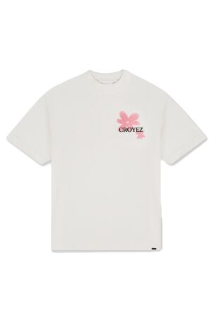 Croyez Homme Croyez Homme botanique t-shirt cr2-ss25-14 Print T-shirts 553 off-white/pink