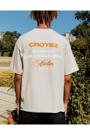 Croyez Homme Croyez Homme records t-shirt cr2-ss25-25 Print T-shirts 093 stone