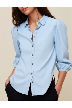 Moscow Moscow 119-05-jorn Blouse 270-1 light denim solid