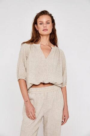 Moscow Moscow 123-05-kathy Blouse 410-1 sand solid