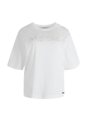 Moscow Moscow 47-04-spray T-shirt Korte mouw 301-1b offwhite-white base kit print