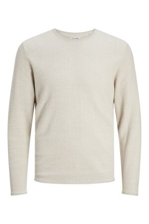 Jack & Jones Jack & Jones jjecooper knit crew neck noos Trui oatmeal melange