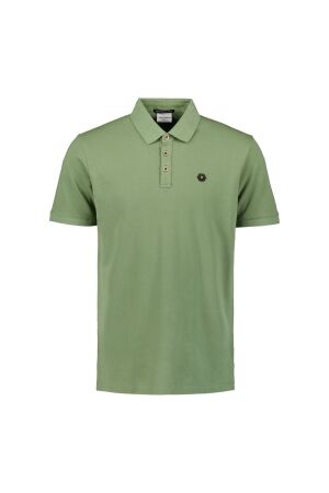 No- Excess No- Excess polo pique garment dyed Poloshirts 050 green