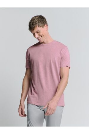 No- Excess No- Excess t-shirt crewneck melange 146 mauve