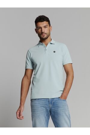 No- Excess No- Excess polo pique garment dyed Poloshirts 151 ice