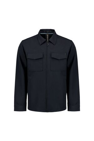 No- Excess No-Excess 27510104 overshirt full zipper stretch sedoc Overshirt 078 night