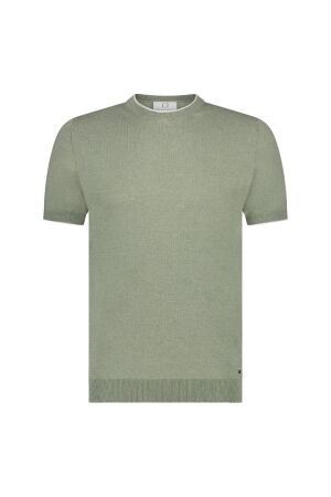 BORN WITH APPETITE BORN WITH APPETITE rome knitted t-shirt Basic T-shirts 361 sea green