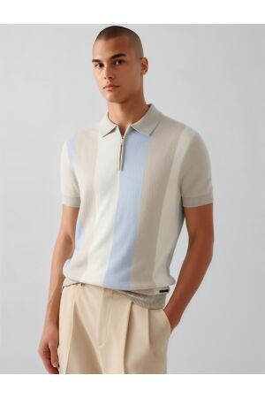 BORN WITH APPETITE BORN WITH APPETITE austin knitted polo Poloshirts 210 light blue