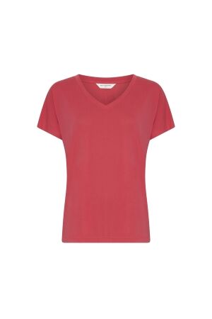MSCH Copenhagen MSCH Copenhagen mschfenya modal v neck tee T-shirt Korte mouw rose red