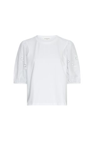 MSCH Copenhagen MSCH Copenhagen mschcebrina 2 4 top T-shirt Korte mouw bright white