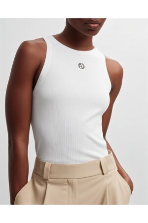 MSCH Copenhagen MSCH Copenhagen mschgubbe rasmia icon sl top 19159 Tops en Singlets b white black