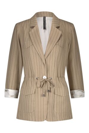 ZIP73 ZIP73 blazer drawstring pinstripe z25/106/04/260 Blazers 260 caramel
