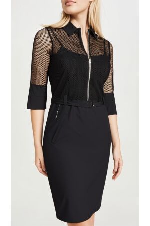 ZIP73 ZIP73 dress zipper mesh z25/128/02/001 Jurk 001 black