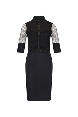ZIP73 ZIP73 dress zipper mesh z25/128/02/001 Jurk 001 black