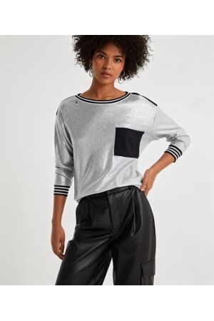 ZIP73 ZIP73 sweater z25/222/01/040 Sweater 040 silver