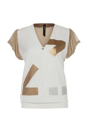 ZIP73 ZIP73 top 2-half z25/305/01/710 T-shirt Korte mouw 710 gold