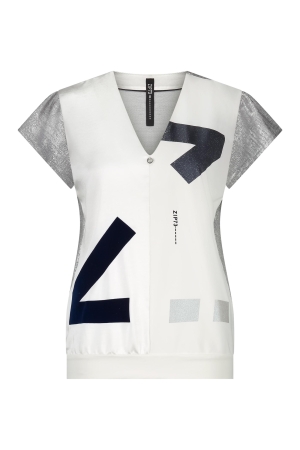 ZIP73 ZIP73 top 2-half z25/305/03/111 T-shirt Korte mouw 111 off-white