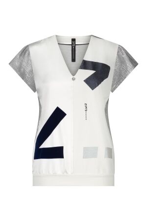 ZIP73 ZIP73 top 2-half z25/305/03/111 T-shirt Korte mouw 111 off-white
