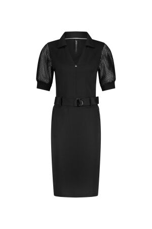 ZIP73 ZIP73 dress mesh z25/830/01/001 Jurk 001 black