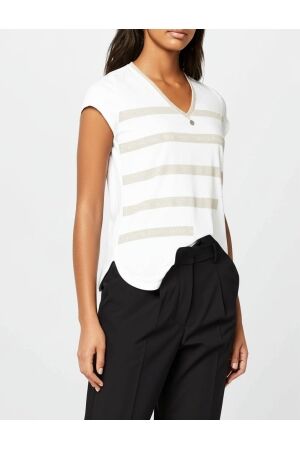 ZIP73 ZIP73 top v stripe z25/916/01/111 T-shirt Korte mouw 111 off-white
