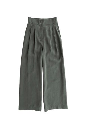 WithBlack WhitBlack wblmaya tailored wide pant Broek suns grey