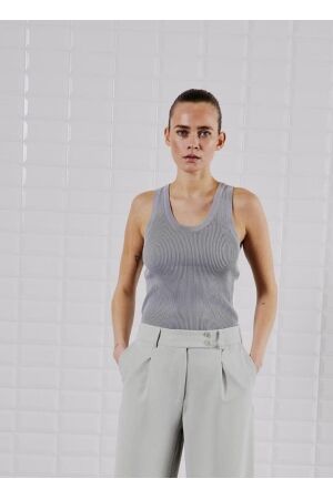 WithBlack WhitBlack wbllewis tank top Tops en Singlets light grey