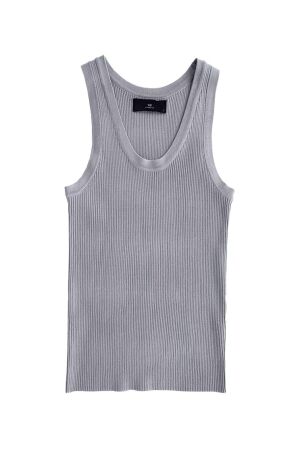 WithBlack WhitBlack wbllewis tank top Tops en Singlets light grey