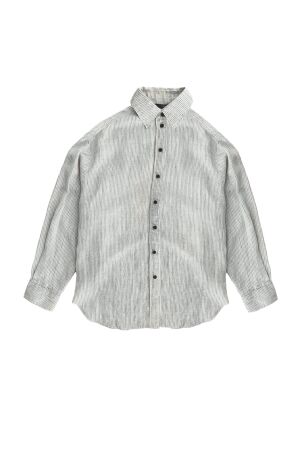 WithBlack WhitBlack wblwillow ls shirt Blouse birch stripe