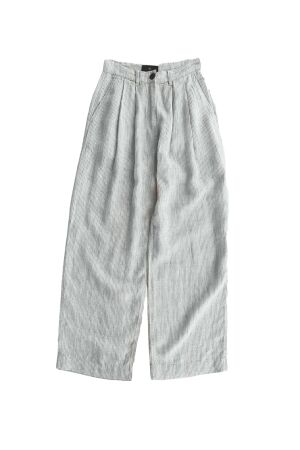 WithBlack WhitBlack wblwillow wide pants Broek birch stripe