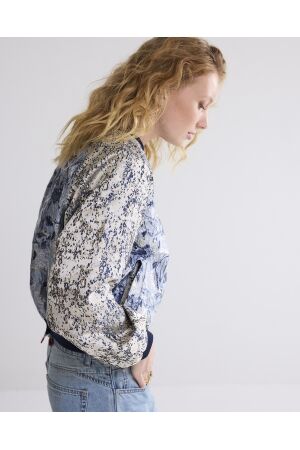 SUMMUM SUMMUM bomber jacquard mix Jackets 496 navy