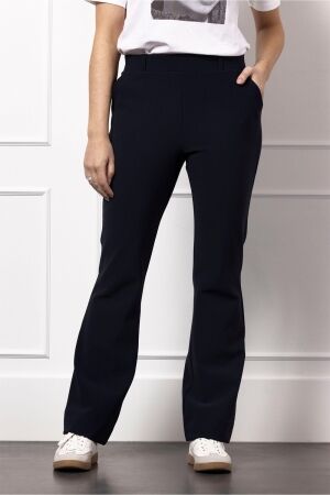 Studio Anneloes Studio Anneloes flair bnd structure trouser 12341 Flared 6900 dark blue