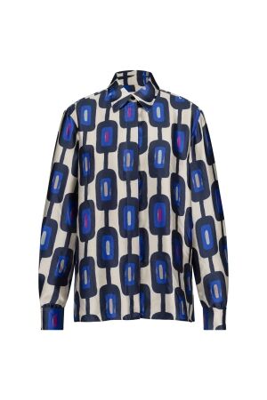 Studio Anneloes Studio Anneloes hiske satin chain blouse 12351 Blouse 9997 multi color