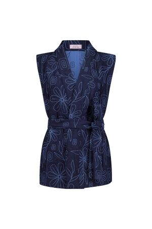 Studio Anneloes Studio Anneloes lumi padded waistcoat 12370 Gilets 6901 dark blue/shirt blue